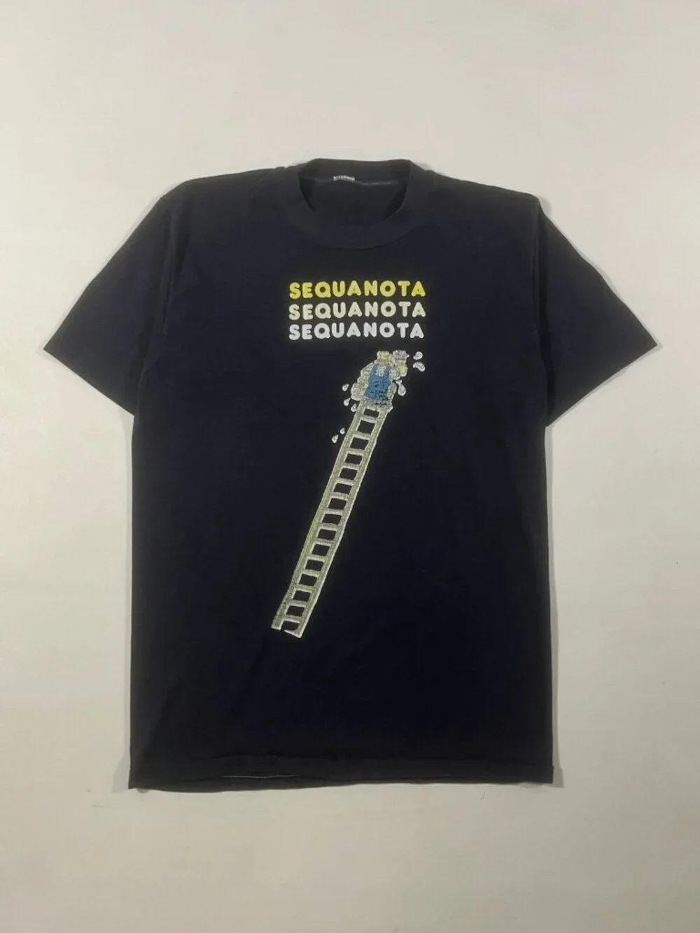Vintage Sequanota Navy Ladder Graphic Single Stitch T-Shirt